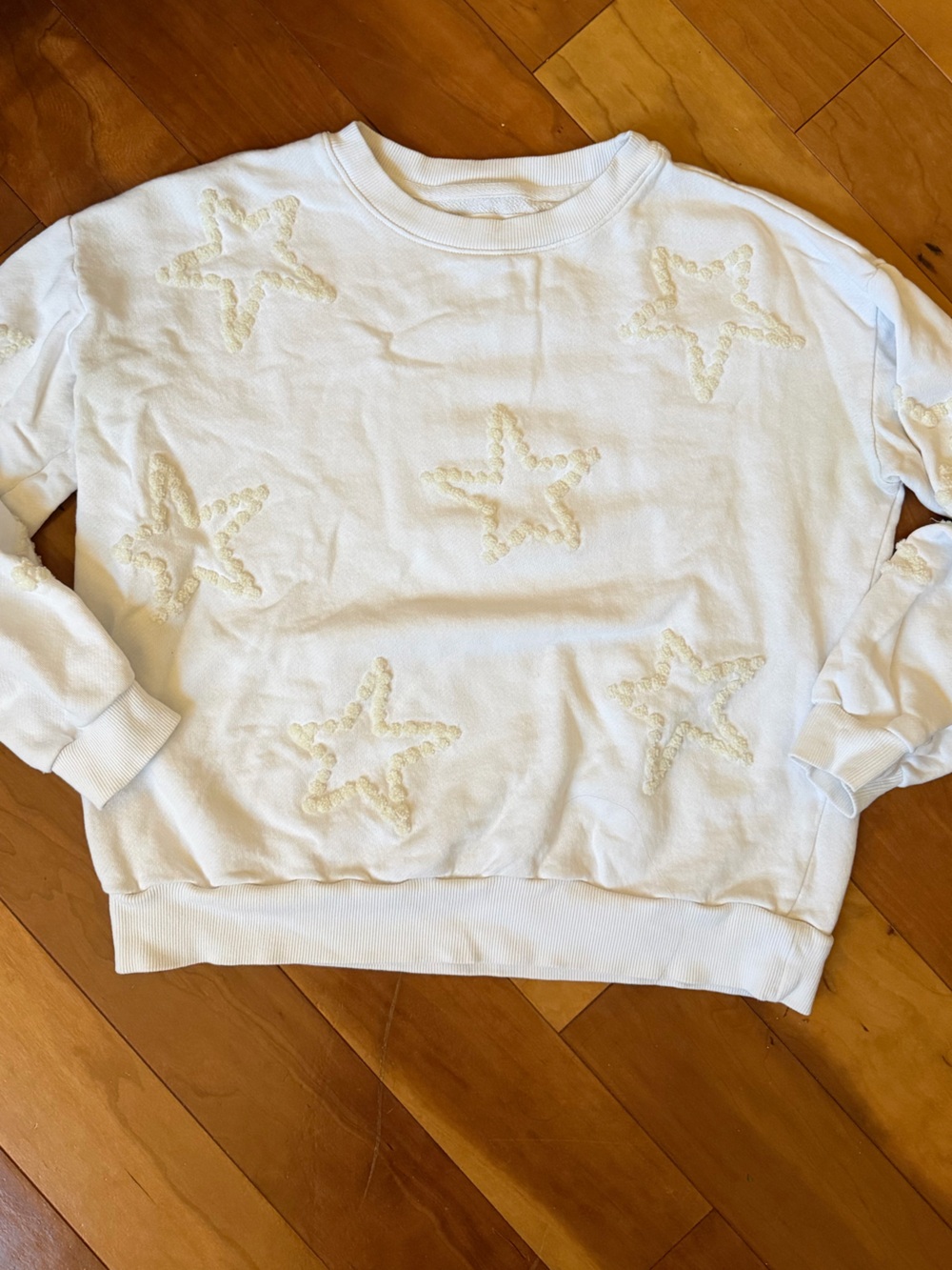 Lou & Grey Cream Star Appliqué Sweatshirt